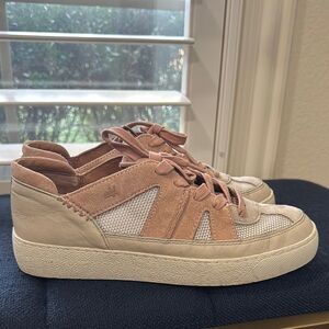 Women's Frye Beige and Pink Sneakers Sz 8